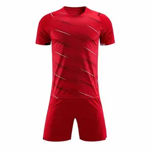 Nieuwe Groothandel Op Maat Voetbal Uniform Set Voetbal Uniform Voor Mannen Voetbal Slim Fit Training Trainingspak Voetbal