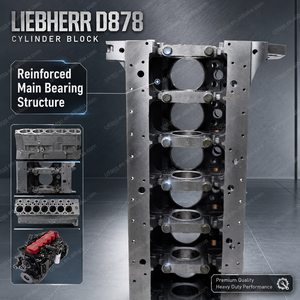 Bloc-cylindres de moteur diesel 10122281 D878 pour pièces d'excavatrice <span class=keywords><strong>Liebherr</strong></span>, bloc nu de haute précision, pièces de rechange pour moteur - Product Image 6