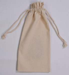 Wholesale Luxury Recyclable Premium Quality Cotton <b>Drawstring</b> <b>Bags</b> Custom White Logo Screen Printed Hand Length Handle Storage - Product Image 6