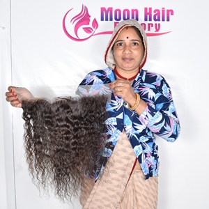 2025 Haute Meilleure Qualité Produit Frontal Cheveux Bouclés Doux Naturel Soyeux Longue Durée Trame pour la Fabrication de Salon et Usage Quotidien à Vendre - Product Image 4