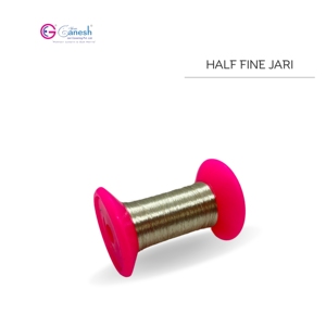 Fil de broderie indien Zari Jari Kasab LC 1260 Fil de polyester métallique avec marque Lurex pour le tissage et le tricot à la main - Product Image 1