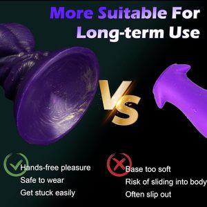 Dildo Gigante de Silicone para Massagem Prostata com Ventosa, Pênis Longo e Macio, Contas Anais para Homens e Mulheres, Brinquedos Adultos 18+ - Product Image 2