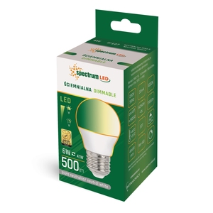 Lámpara esférica LED regulable E27 6W 4000K 500Lm (Spectrum WOJ+14379) - Product Image 2