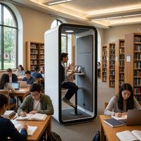 Cabine téléphonique insonorisée haute densité pour bureau, espace privé pour réunions et appels, salle silencieuse avec design modulaire