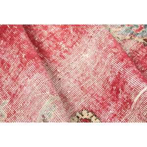 2x3.3 ft Rug, Vintage Turkish Small Rug, <b>Red</b> <b>Wool</b> Rug - Product Image 5