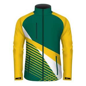 Custom Embroidered <b>Men's</b> Softshell Jacket High Street Style Waterproof Canvas Outdoor Mesh Polyester <b>Rain</b> <b>Coat</b> - Product Image 5