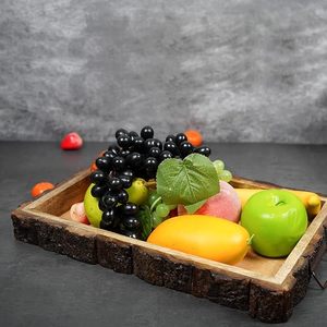 Plateau de service rectangulaire en bois de manguier imbriqué fait à la main et fabriqué à la main-Taille (37x25x4.5cm) Fabriqué par Saharanpur Artisans - Product Image 4