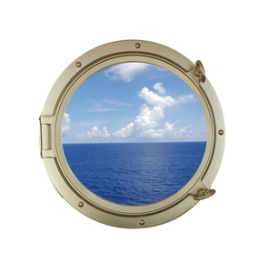 Bán Buôn Nhà Cung Cấp Brass Porthole Nghệ Thuật Hiện Đại Deco Treo Vàng Bảng Đồng Hồ Với La Bàn Cổ Nguồn Cung Cấp Quà Tặng Mục - Product Image 4
