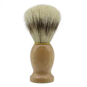 Pure badger hair knots brush and shaving bowl set for hotel and barber shop cheap price custom logo brush for men