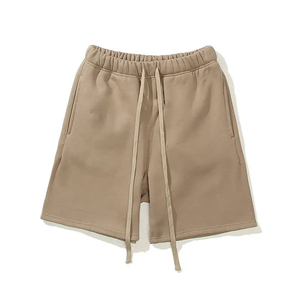 Custom Men's High Street Summer Sweat <b>Shorts</b> with Long Drawstring Pockets Knitted Beach Skateboard Workwear Running <b>Shorts</b> - Product Image 2
