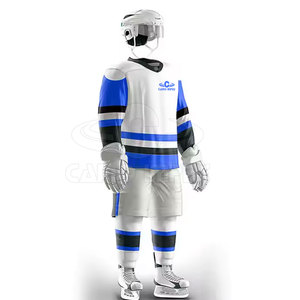 Meilleures ventes : Ensembles d'uniformes de hockey sur glace 100 % polyester respirant et écologique, conçus sur mesure pour hommes adultes, avec logo d'équipe personnalisé - Product Image 2