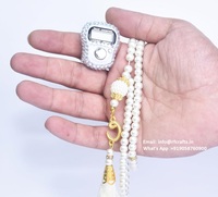 Perles de prière islamique en résine pierre naturelle 33 perles Tasbih Misbaha Tasbiih chapelet collier de perles de mode