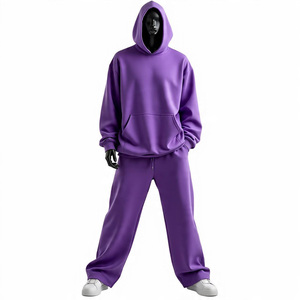 2025 nouveauté personnalisé hommes survêtements Logo Tech polaire Zip plaine Jogging hommes survêtement hommes sweats à capuche fabricant en gros - Product Image 5