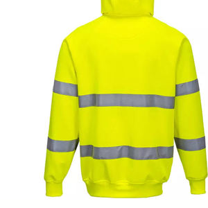 Ropa DE SEGURIDAD reflectante de alta visibilidad, chaqueta de invierno de protección de seguridad, Sudadera con capucha de alta visibilidad para hombres, construcción de trabajo - Product Image 4