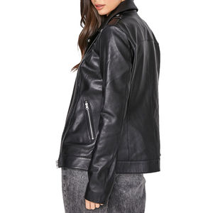 Veste en cuir à manches longues pour femmes sur mesure conception OEM personnalisée nouvelle à la mode grande taille XL approvisionnement en gros - Product Image 2
