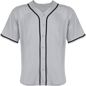 Camiseta de béisbol de nuevo diseñador personalizada, ropa deportiva, camisetas con botones y cuello en V, camiseta de béisbol por sublimación - Product Image 1