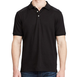Camisas de golf bordadas de secado rápido para hombre, polos sólidos de tela de piqué de algodón 100% personalizados para Polos, Camisetas de punto de diseño en blanco - Product Image 1