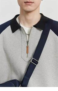2025 Quarter Zip para hombre para POLO Shirt manga larga clásico Casual diseño holgado lienzo de moda bordado para primavera otoño - Product Image 5