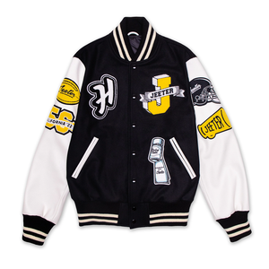 OEM Custom Men's Letterman Varsity <b>Jacket</b> High Genuine Leather Chenille Embroidery Streetwear Custom Best Wool Team Wear Winter - Product Image 2