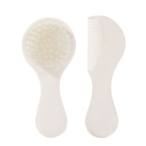 Set de Peine <span class=keywords><strong>para</strong></span> Bebé con Diseño de Elefante Babilónico, Cepillo de Plástico con Cerdas Suaves <span class=keywords><strong>para</strong></span> Masaje Capilar de Recién Nacidos - Product Image 1