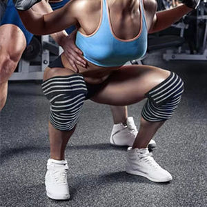 Bandes de Soutien pour Haltérophilie, Musculation, Squat et Deadlift – Élastiques en Néoprène pour Genoux – Équipement de Sécurité Sportif - Product Image 6