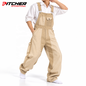 Salopettes de travail en gros pour hommes en denim épais avec genoux renforcés, pour détaillants, approvisionnement en vrac - Product Image 4
