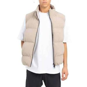 2024 Custom High Street Men's Puffer Bubble Vest Chaquetas OEM Ropa de estilo de trabajo con toda la impresión hecha de material de plumón - Product Image 3