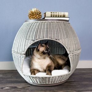 Cama para Mascotas de Ratán, Comercio de Vietnam, Venta al por Mayor de Camas para Mascotas de Ratán, Tejidas a Mano Naturales, Azules y Rosas, Transpirables, Compra Directa de Vietnam - Product Image 6