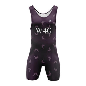 Custom Personalized Sublimated Men's American Team Wrestling Singlet Tights with Adjustable <b>Strap</b> and <b>Velcro</b> Closure - Product Image 1