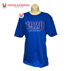 เสื้อยืดผู้ชาย Zeta Phi Beta คุณภาพสูง ขายดี งานปักคุณภาพดี ผลิตจากโรงงาน ขายส่ง เสื้อยืดแขนสั้นทรงหลวม - Product Image 1
