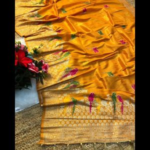 ผ้าโปร่งบางสำหรับผู้หญิงผ้าทอส่าหรีผ้าไหมทอจากผู้ผลิตแฟชั่น - Product Image 6