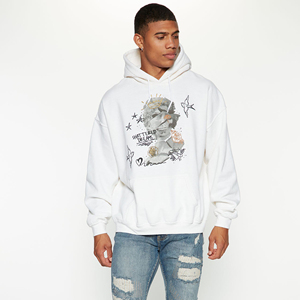 Sudadera con Capucha de Manga Larga para Hombre, Otoño Invierno, Diseño de Moda Personalizado OEM, Bordado Simple, Estampado Liso, Transpirable, Secado Rápido, con Bolsillo - Product Image 1