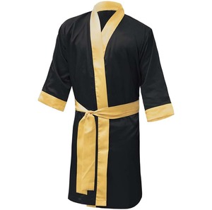 Robe assortie avec capuche Tenue d'entraînement Robe de combat MMA Prix bon marché OEM Logo personnalisé Robe de boxe Robe de boxe KickBoxing Robe de combat de boxe - Product Image 5