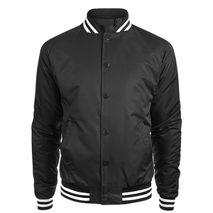 High Quality Letterman Varsity Jacket Professional Manufacture Most Popular Design with <b>Stand</b> Collar Cow Skin Leather - Product Image 6