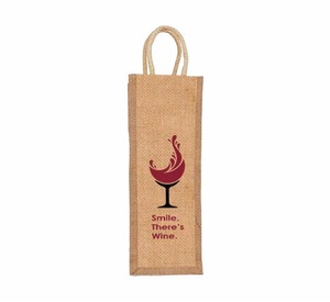High Quality Eco-Friendly High Grade Wine <b>Jute</b> Bags with Customized Color & Logo for Promotional Gifts-Wholesale Worldwide - Product Image 4
