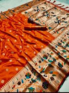 Saree-Saree de seda suave de diseñador, tejido de seda, ropa tradicional, Color elegante, ropa de fiesta, diseño a la moda - Product Image 3