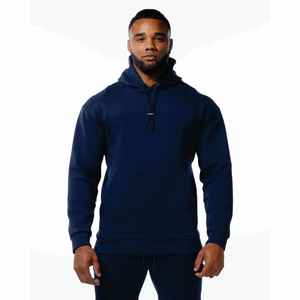 Sweat à capuche pour hommes surdimensionné personnalisé 300 g/m² poids lourd 85% coton 15% polyester teint uni avec pour logo imprimé bouffant pour l'hiver - Product Image 1