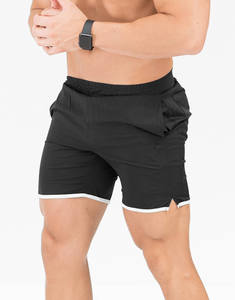 Short de Sport pour Homme Séchage Rapide 100% Coton Sports d'Été Pantalon d'Entraînement de Course à Pied avec Logo Avant Vente en Gros - Product Image 4