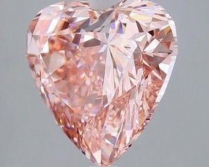 Bague Aniva FHC151 avec diamant de laboratoire rose vif taille cœur de 5,10 carats, certifiée IGI, cadeau de la Saint-Valentin - Product Image 3