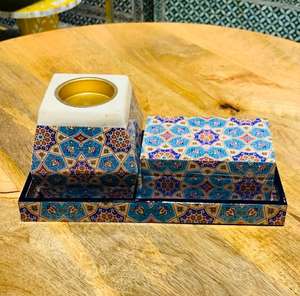 Mdf Board Enamel Printed Wood Mubkhar <b>Bakhoor</b> <b>Burner</b> Incense <b>Burner</b> Wholesale for Eid Ramadan Incense <b>Burner</b> Eid Ramadan Gifts - Product Image 3