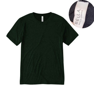 T-shirts unisexe gris chiné à trois mélanges T-shirt unisexe à manches courtes avec logo personnalisé personnalisé T-shirts à texte chiné à trois mélanges - Product Image 5