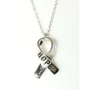 สร้อยคอเงินแท้ 925 ลายริบบิ้น HOPE ชุบโรเดียมและทอง ดีไซน์ทันสมัยน่ารัก เหมาะสำหรับเป็นของขวัญในงานหมั้น - Product Image 5
