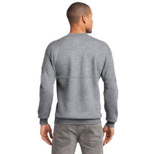 Sudadera básica personalizada gris oscuro de gran tamaño para hombre, jersey para hombre, sudaderas de manga larga de algodón 100% para hombre - Product Image 5