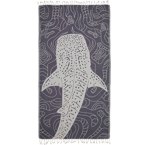 Toalla de Playa Turca al por Mayor - Jacquard de Tiburón Ballena, 100% Algodón Turco, Proveedor OEM para Hoteles, Piscinas y Spas - Product Image 1