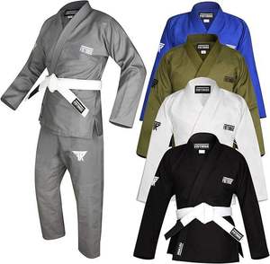 Kimono de Jiu-Jitsu brésilien BJJ 100% coton, personnalisé, uniforme d'arts martiaux pour adultes avec ensemble de shorts personnalisés, OEM MMA - Product Image 1