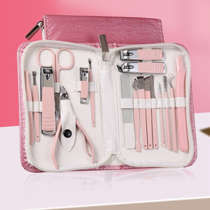 Set all'ingrosso Manicure professionale tagliaunghie <span class=keywords><strong>Kit</strong></span> 18 pz Pedicure cura acciaio inossidabile Set di strumenti <span class=keywords><strong>per</strong></span> Manicure Pedicure - Product Image 5