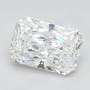 Anillo de compromiso de diamantes cultivados en laboratorio de corte radiante de 2 quilates Diseños de joyería personalizados E Color VS1 Clarity IGI Certified Diamantes sueltos - Product Image 3