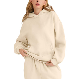 Venta al por mayor de sudaderas con capucha de manga larga con logotipo personalizado para mujer, ropa de moda sólida personalizada, sudaderas con capucha para mujer a la venta en línea - Product Image 1