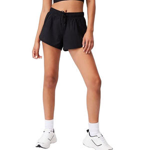 Venta al por mayor Mujeres Fitness Yoga Shorts Gimnasio Entrenamiento Yoga Mujeres Cintura Alta transpirable Deportes Running Shorts - Product Image 1