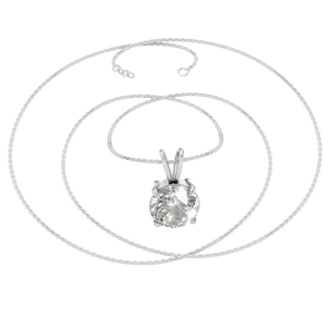 Collar con Colgante de Cadena de Eslabones de Oro Sólido de 14K con Moissanita Popular, Certificado por IGI, para Mujeres y Hombres, Regalo y Fiesta, OEM ODM - Product Image 5